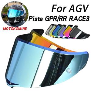 AGV PISTA GP R GP RR Corsa R Corsa RR RACE3 용 16 가지 색상 오토바이 풀 페이스 헬멧 바이저 렌즈 케이스