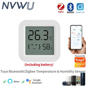Tuya Zigbee 온도 습도 센서 냉장고 센서 미니 LCD 디지털 디스플레이 Bluetooth 호환 온도계 습도계