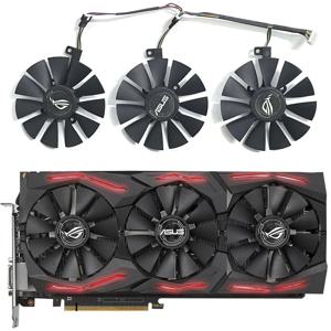 ASUS Strix GTX 1060 OC 1070 1080 GTX 1080Ti RX 480 그래픽 카드 팬용 새 87MM PLD09210S12M PLD09210S12HH 냉각 팬 교체
