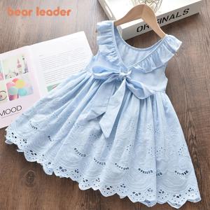 Bear Leader Girls 우아한 드레스 2023 뉴 여름 키즈 파티 의상 소녀 꽃 공주 복장 어린이 Vestidos 의류