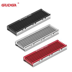 M.2 SSD NVMe 방열판 M2 2280 SSD 하드 디스크 방열판 데스크탑 PC M2 NVMe SATA SSD 2280 용 열 패드가있는 알루미늄 라디에이터