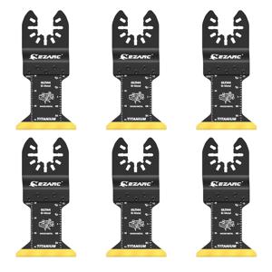 EZARC 3/6PCS 티타늄 진동 블레이드 톱 블레이드, 진동 도구 액세서리 다기능 도구 절단 나무 손톱 플라스틱