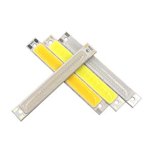 10pcs 60x8mm 2V 3V LED COB 빛 3.7V 칩 온보드 라이트 바 따뜻한 차가운 흰색 파란색 빨간색 1W 3W LED 조명 작업 램프 DIY