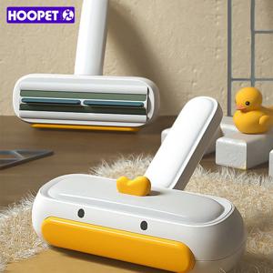 HOOPET 애완 동물 헤어 롤러 리무버 개 고양이를위한 편리한 청소 모피 깨끗한 브러시베이스 홈 가구 소파 의류 클리너 브러시