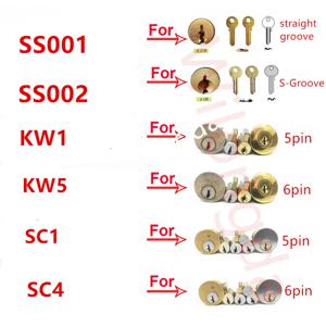 전문 자물쇠 수리공 Lishi 도구, 2 in 1 도구, SC4 SS001 SS002 SS002R 프로 R52 KW1 KW5 SC1, 가정 문짝, 시민 열쇠