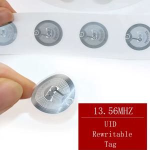 UID 재기록 가능 전자 태그 RFID 복제 키 13.56Mhz 1K S50 변경 가능한 스마트 칩 카드 NFC 복제기 복사 토큰 스티커