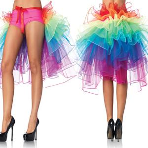 여성용 레이어드 레인보우 버슬 스커트 댄스 Tulle 투투 스커트 Clubwear 카니발 아메리칸 파티 스커트 댄스 페어리