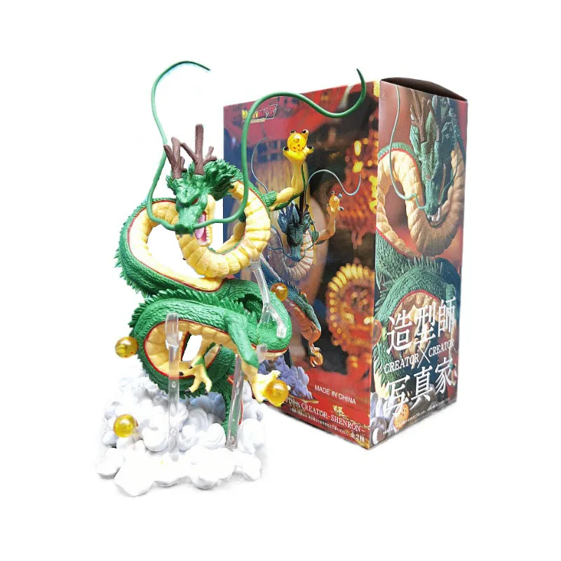 창조자 X 창조자 Shenron 녹색 구름 애니메이션 액션 피규어 컬렉션 모델 애니메이션 PVC 인형 장난감 선물 장식 QY