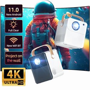 2025 가정용 침실 초고화질 프로젝션 벽 HD 소형 극장 mini4K 학생 TV를 위한 새로운 울트라 클리어 스마트 5G 프로젝터