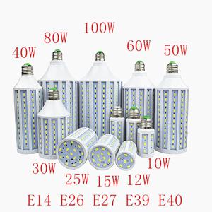 LED 램프 조명, 옥수수 전구 펜던트 조명, 천장 조명, SMD E27 E40 E26 B22, 110V, 220V, 12W, 15W, 30W, 40W, 50W, 60W, 80W, 100W