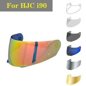 HJC HJ-33 I90 오토바이 헬멧 모토 바이저 렌즈 안티 UV 교체 쉴드 Casco 다채로운 페이스 실드 액세서리