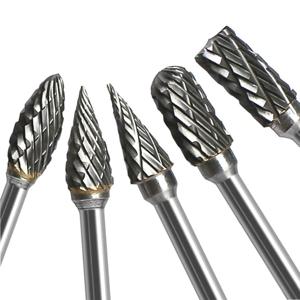 텅스텐 카바이드 로터리 버 세트 10pcs 나무 및 돌 조각, 철강 금속 작업을위한 3mm 생크 6mm 비트로 버 비트 조각