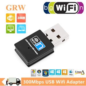 300Mbps USB 무선 와이파이 어댑터, 2.4Ghz 네트워크 카드, 802.11n 이더넷 PC 와이파이 어댑터, 랜 와이파이 동글 리시버