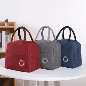 대용량 휴대용 도시락 가방, 두꺼운 단열 도시락 가방, 알루미늄 호일