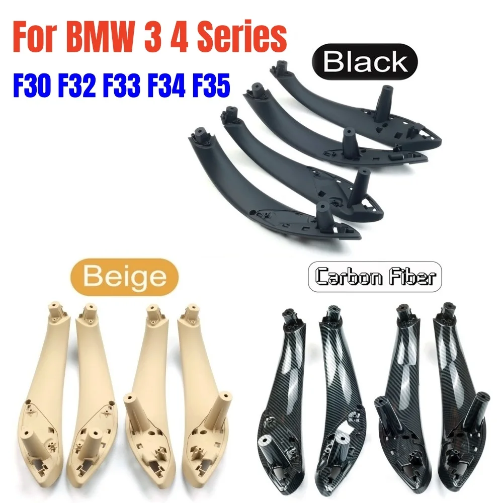 BMW 3 시리즈 F30 F80 F31 F32 F33 F34 F35 F36 2013-18 내부 도어 당김 핸들 내부 패널 커버 트림 자동차 액세서리