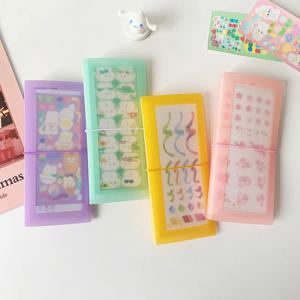 Yofun 30 매 앨범 스크랩북 재료 종이 스티커 컬렉션 보관함 책 카드 홀더 투명 사진 보관함