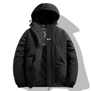 겨울 따뜻한 재킷 남자의 고품질 그래 핀 따뜻한 Windproof 파카 커플 캐주얼 야외 방수 코튼 패딩 코트 스키 복