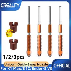 1/2/3pcs Creality K1C 노즐 키트 0.2/0.4/0.6/0.8/1.0mm 3D 프린터 핫 엔드 스프링클러 헤드 키트 Fit Ender 3 V3 Plus/K1 Max/Ender3 V3