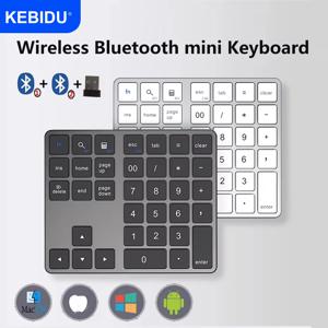 2.4G 무선 블루투스 디지털 키보드, 충전식 숫자 키패드, 35 키 숫자 패드 키보드, IOS 안드로이드 윈도우 PC용 ,2.4G Wireless Bluetooth Digital Keyboard Wireless Numeric Keypad Rechargeable 35 Keys Numpad Keyboard for IOS Android Window PC