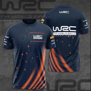 랠리 팬 저지 남성 어린이 WRC 통기성 티셔츠 3D 인쇄 남성 여성 여름 대형 패션 티셔츠 키즈 티셔츠 탑스