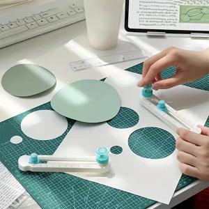 1 경량 360도 수동 나침반 절단기, 수동 회전 절단 도구, 최소 절단 직경 2cm 및 최대 절단 직경