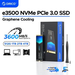 ORICO M.2 NVMe SSD 1TB PCIe3.0 3500MB/s 2280 PCIe Gen3x4 NVMe 노트북/데스크탑 3D NAND 5 예용 내장 솔리드 스테이트 드라이브