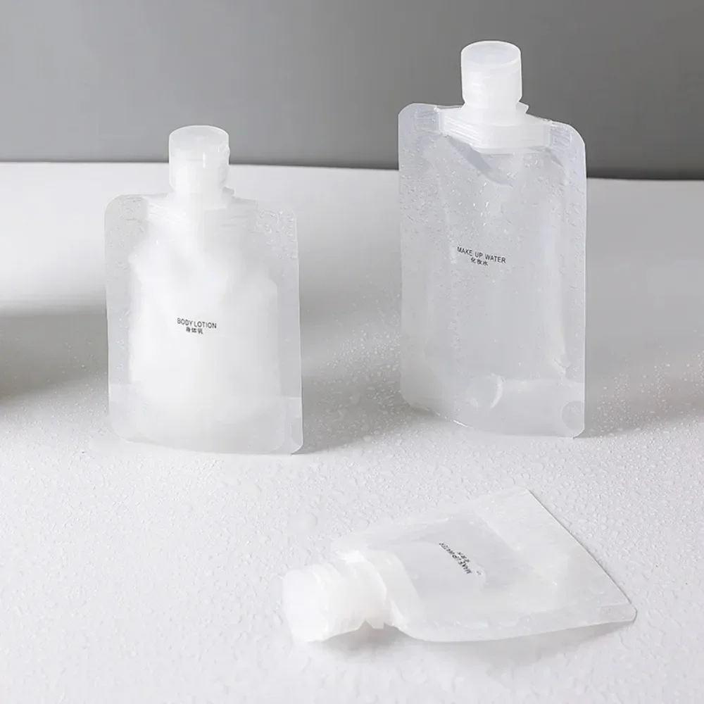 로션 디펜서 가방, 여행용 재사용 가능 파우치, 샴푸, 액체 누출 방지 리필 가능 화장품 포장 보관, 3 가지 크기, 30-100ml