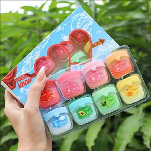 8pcs 모이스춰 라이징 립 밤 세트 립스틱 메이크업 천연 식물베이스 모이스처 라이저 립 밤 안티 크래킹 립 스킨 케어
