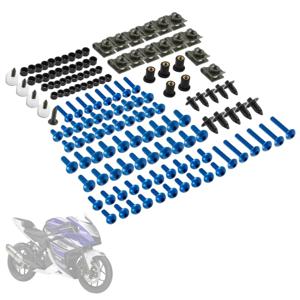 완벽한 페어링 볼트 너트 나사 키트 Yamaha TDM 850 900/A TMAX 500/530 SX/DX SRV250 SRX 400 600 TDR250 용 페어링 볼트 나사