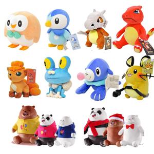 원래 Peluche 포켓몬과 새로운 도착 박제 곰 장난감 피카추 이상해씨 애니메이션 박제 동물 장난감 Peluche 아이를위한 선물