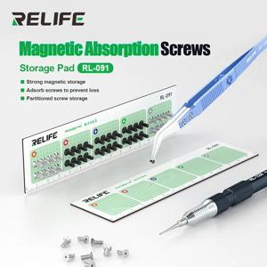 RELIFE RL-091 자기 나사 보관 패드 분할된 디자인으로 나사 손실 방지 강력한 흡착 수리 도구 조직