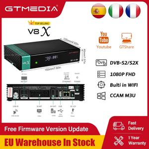 GTMEDIA V8X 위성 수신기 DVB-S/S2/S2X 1080P HEVC H.265 10bit TV 디코더 MARS/ECAM/LACAM/CCAM/M3U PK Freesat V8 NOVA TV 상자
