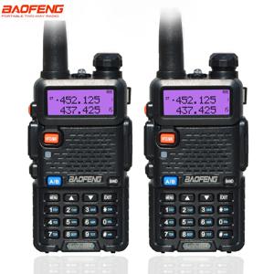 1/2PCS Baofeng UV-5R 5W 8W FM 워키 토키 UV5R 휴대용 아마추어 햄 CB 라디오 방송국 듀얼 밴드 트랜시버 10KM 커뮤니케이터