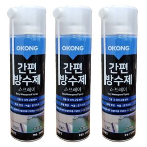오공 스프레이 간편 방수제 투명 550ml 3개