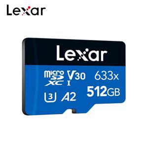 Lexar 633x 마이크로 SD 카드, 512GB, 256GB, 128GB, 64GB, 32GB 메모리 카드, 최대 100 MB/s 읽기, A2/A1 마이크로 SDHC/마이크로 SDXC TF 카드
