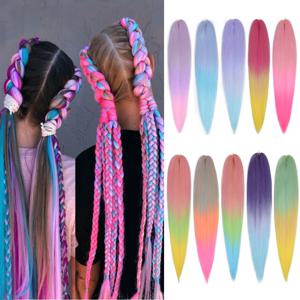 Miss Rola 합성 26 인치 75g Kanekalon 헤어 도매 대량 브레이드 헤어 익스텐션 Pre Stretched Pink Blonde Twist Jumbo Braid