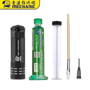 MECHANIC 그린 오일 UV 솔더 마스크 PCB BGA 페인트 부식성 아크 솔더링 페이스트 플럭스 잉크 방지