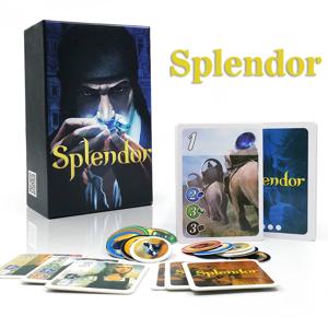스페인어 영어 스페인어 버전 Splendor Family 보드 게임. 전략 게임. 2~4인용 보드게임