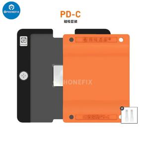 AMAOE PD-C 심기 주석 패드 iPhone 6-15 전화 CPU IC 재작업 흡착 실리콘 매트 용 범용 자기 BGA Reballing 플랫폼