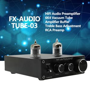 TUBE-03 미니 HiFi 오디오 프리 앰프 6K4 진공관 앰프 버퍼 고음 저음 조정 RCA 프리 앰프 블랙 실버 EU/UK 플러그