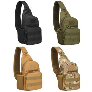 야외 스포츠 슬링 가방 Molle Crossbody 팩 오토바이 가슴 어깨 배낭 하이킹 캠핑 여행 사냥