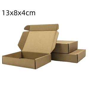 20pcs 13x8x4cm 크래프트 배송 상자 중소 기업 메일 링 포장 웨딩 파티 용품 비누 캔디 선물 포장 상자
