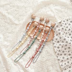 1/4PCS 새로운 아기 선물 Teether 체인 BPA 무료 실리콘 아기 젖꼭지 클립 휴대용 젖꼭지 홀더 Teether 장난감 아기 액세서리