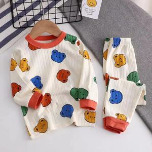 아기 옷 어린이 Loungewear 어린이를위한 긴 소매 잠옷 귀여운 Deisgn 가볍고 편안한 패브릭 잠옷 복장