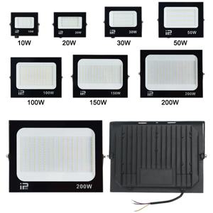 LED 홍수 빛 스포트라이트 100W 150W 200W IP66 방수 야외 조명 6500K 차고 체육관 거리 게이트 벽 투광 조명 AC220V