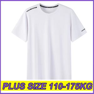 여성용 플러스 사이즈 티셔츠 여름 스포츠 빠른 건조 탑 피트니스 러닝 티셔츠 1XL-7XL 라운드 넥 반소매상의 110-175kg