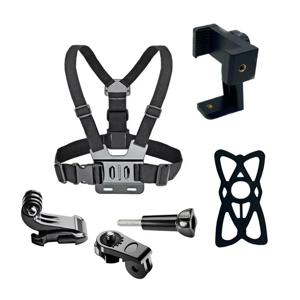가슴 스트랩 회전 iPhone 용 전화 마운트 Gopro Hero 용 스마트 폰 벨트 바디 하네스 홀더 12 11 10 9 Insta360 X3 Dji 카메라