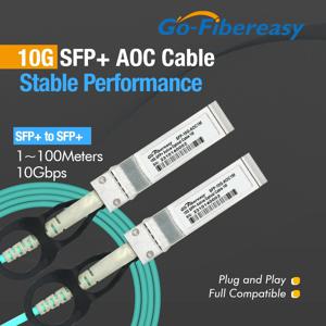 SFP 케이블 10Gb AOC 1m,2m~100m SFP+ - SFP+ MikroTik,Ubiquiti,Dell,Netgear,HW....광섬유 스위치/장비용 활성 광 케이블