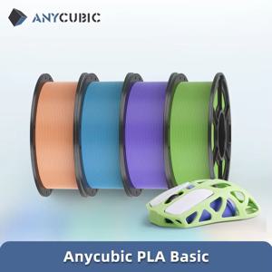 ANYCUBIC 3D 프린터 필라멘트 PLA 다색 1.75mm RFID FDM 3D 프린터 K3 콤보 S1C 용 친환경 플라스틱 고무 소재