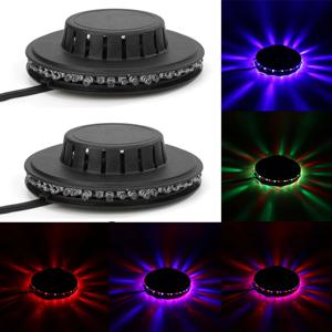 8W RGB 해바라기 레이저 프로젝터 조명 ​​디스코 벽 무대 라이트 바 DJ 사운드 배경 크리스마스 파티 램프 핫 미니 48 LED